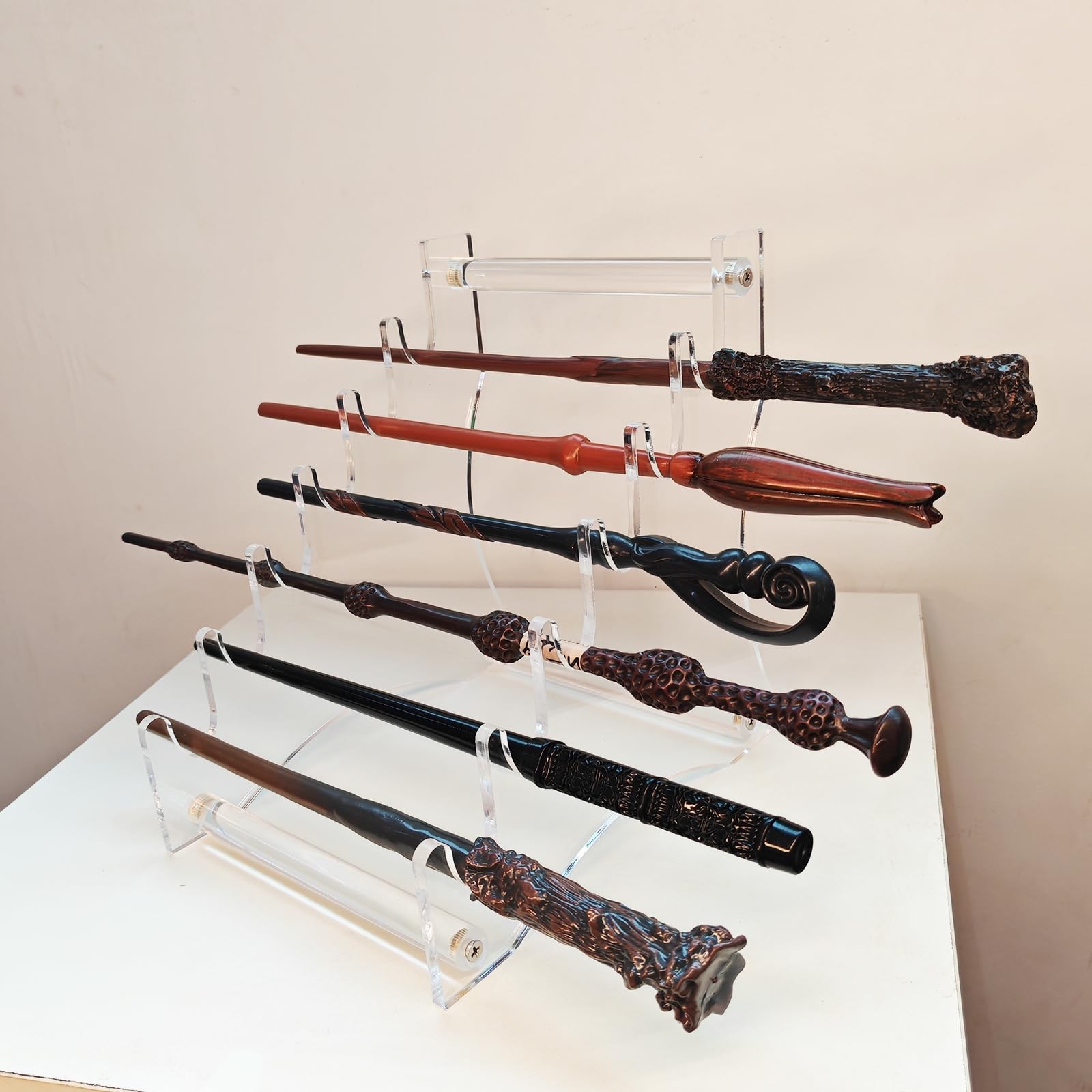 Acrylic wand display stand Tabletop prop storage stand for Harry Potter wands...