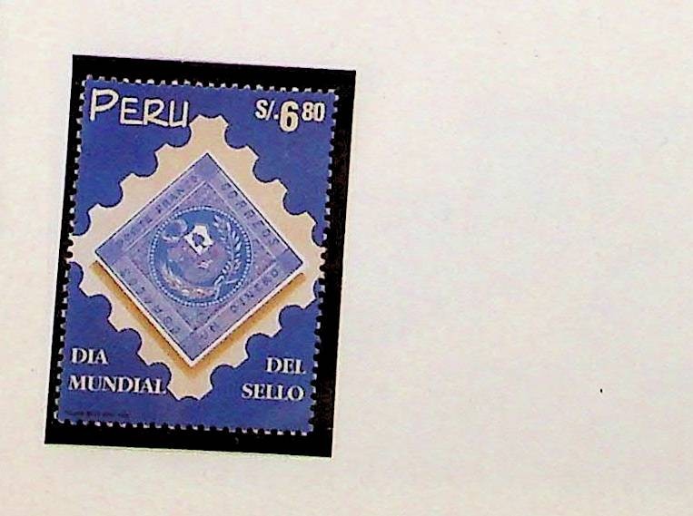 PERU Sc 1198 NH ISSUE OF 1998 - STAMP DAY - (RM26)