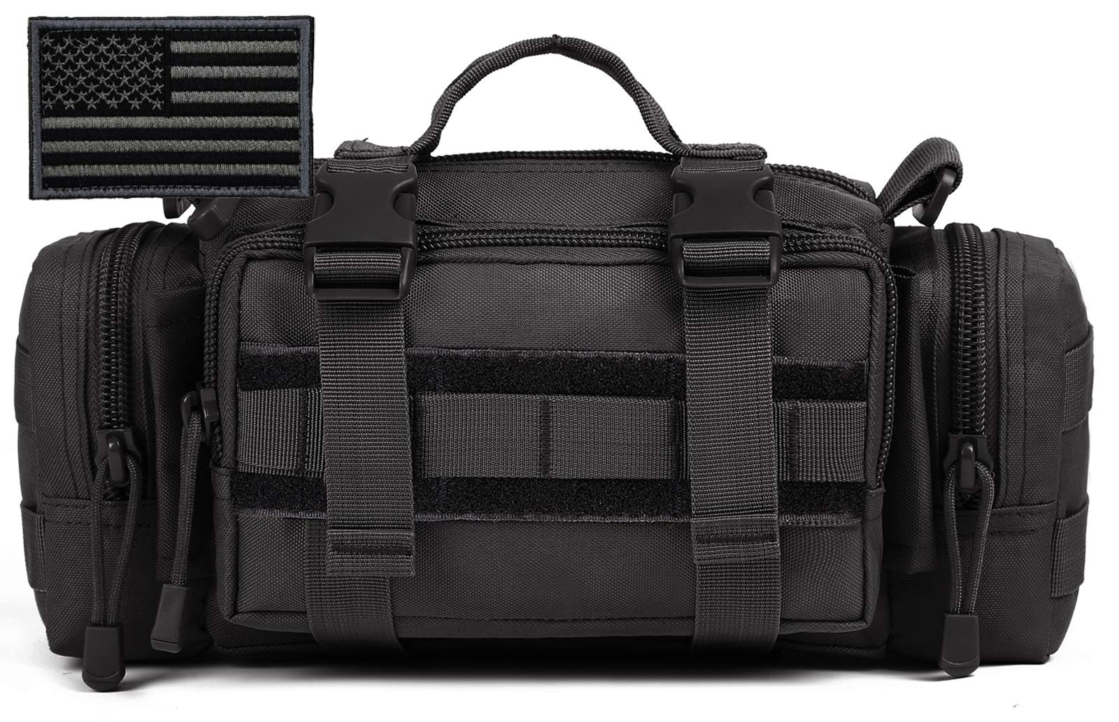 Tactical Fanny Pack Military Assault Waist Bag Hip Belt MOLLE Sling Army Lumb...