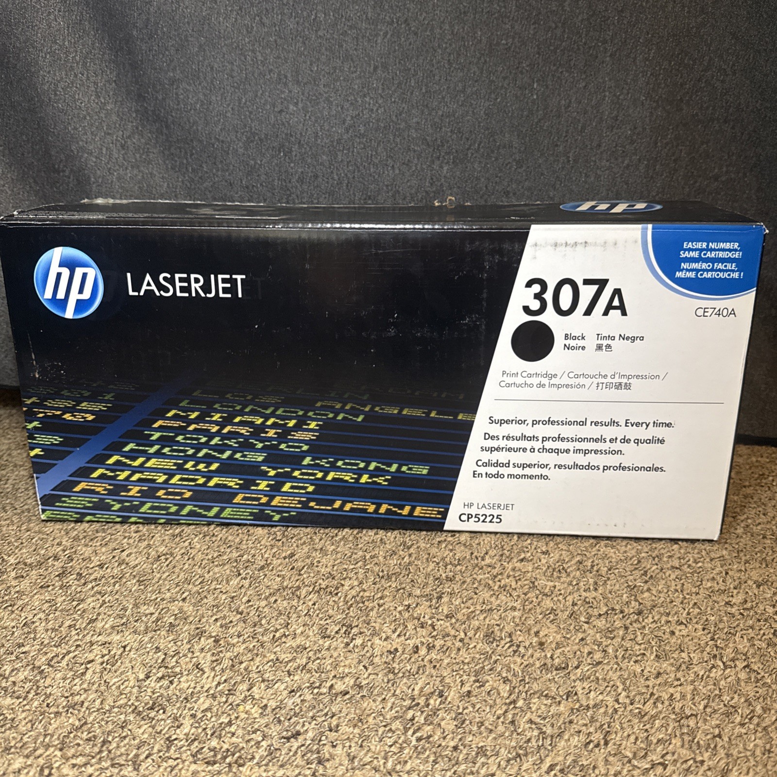 HP 307A CE740A Laserjet Toner Cartridge - Black