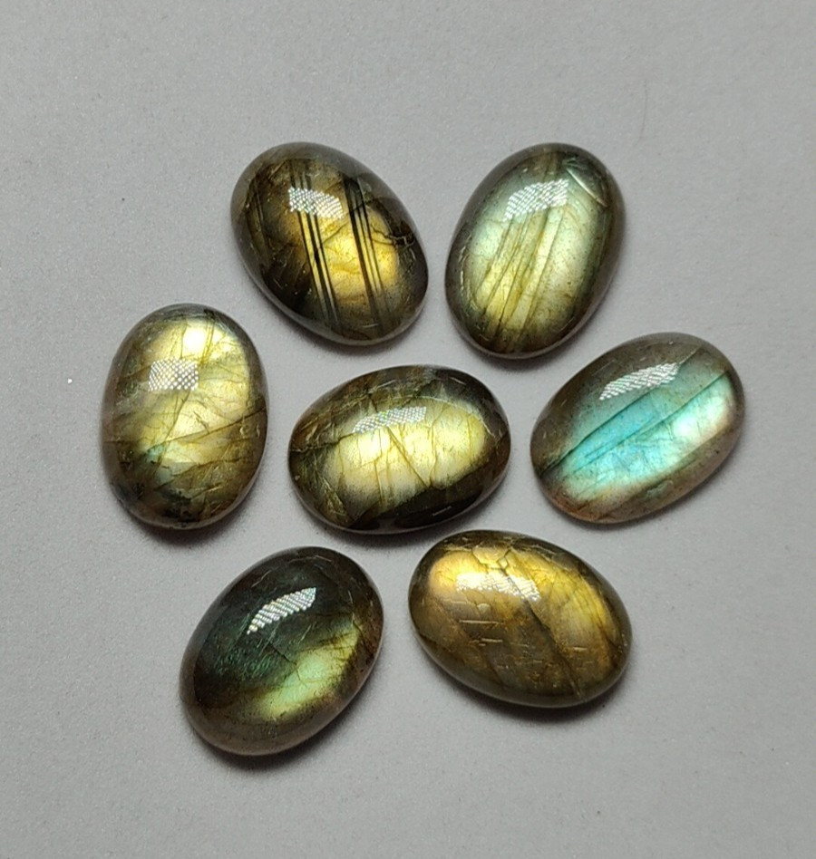 AAAA Quality Natural Labradorite Oval Shape Multi Fire Cabochon Size 13X18MM