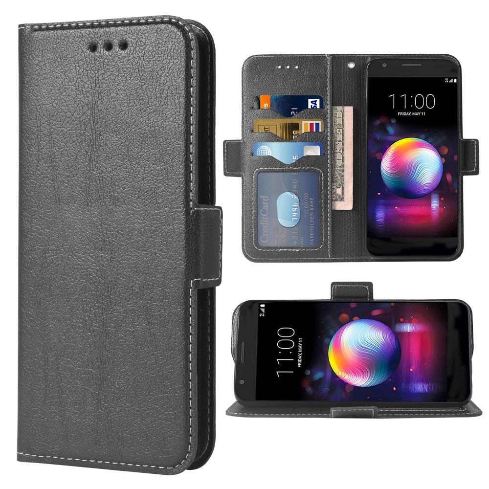 Case for LG K30 2018 5.3 inch Folio Flip Wallet Case,PU Leather Credit Slots ...