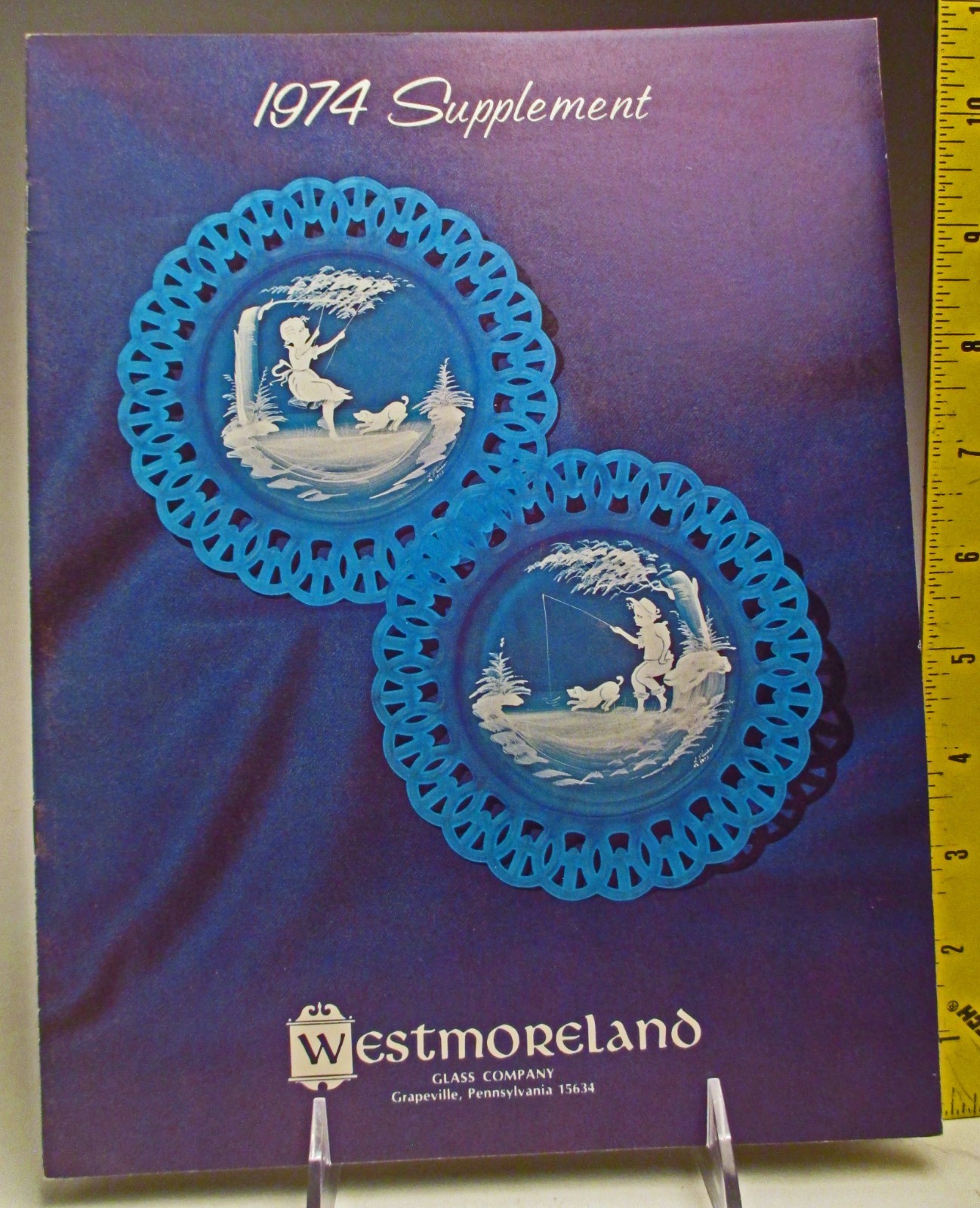 Vintage Westmoreland Glass Co.  1974 Supplement Catalog Color and Black & White