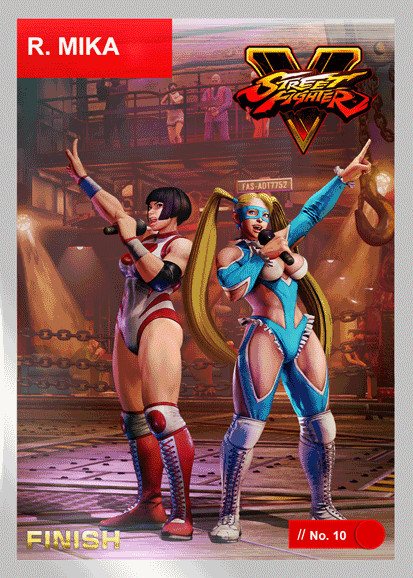 R. Mika (power 1) FOIL - 2021 Street Fighter NFT Series 1 - MINT# 3,224