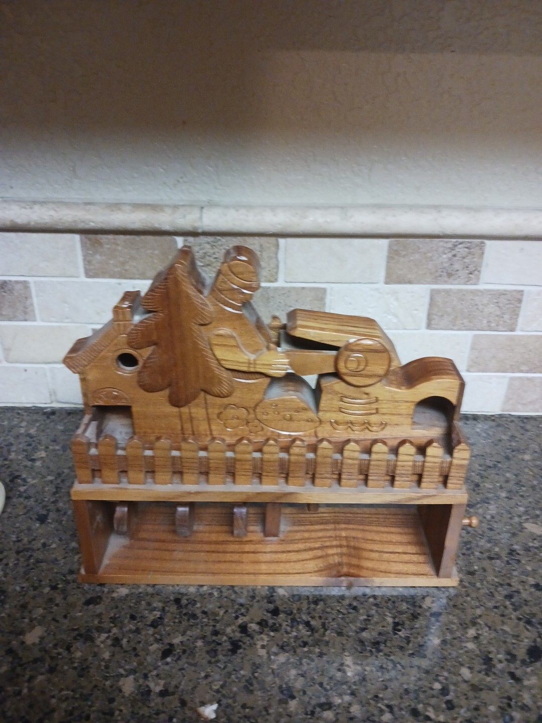 Wooden Crank Marble Run