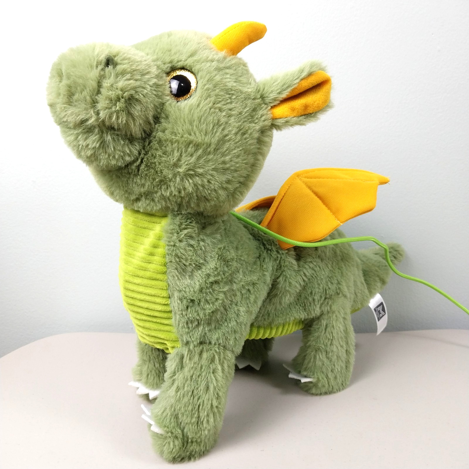 Interactive Remote-Controlled Walking Dragon 13" Plush Stuffed Animal Toy Works