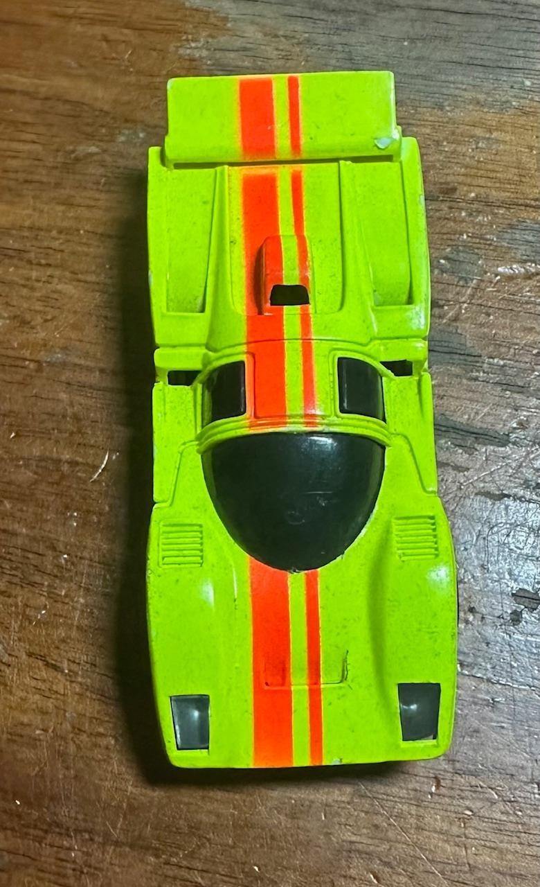 Vintage TYCO Porsche 512M Superglow Slot Car - Untested / Needs Tires