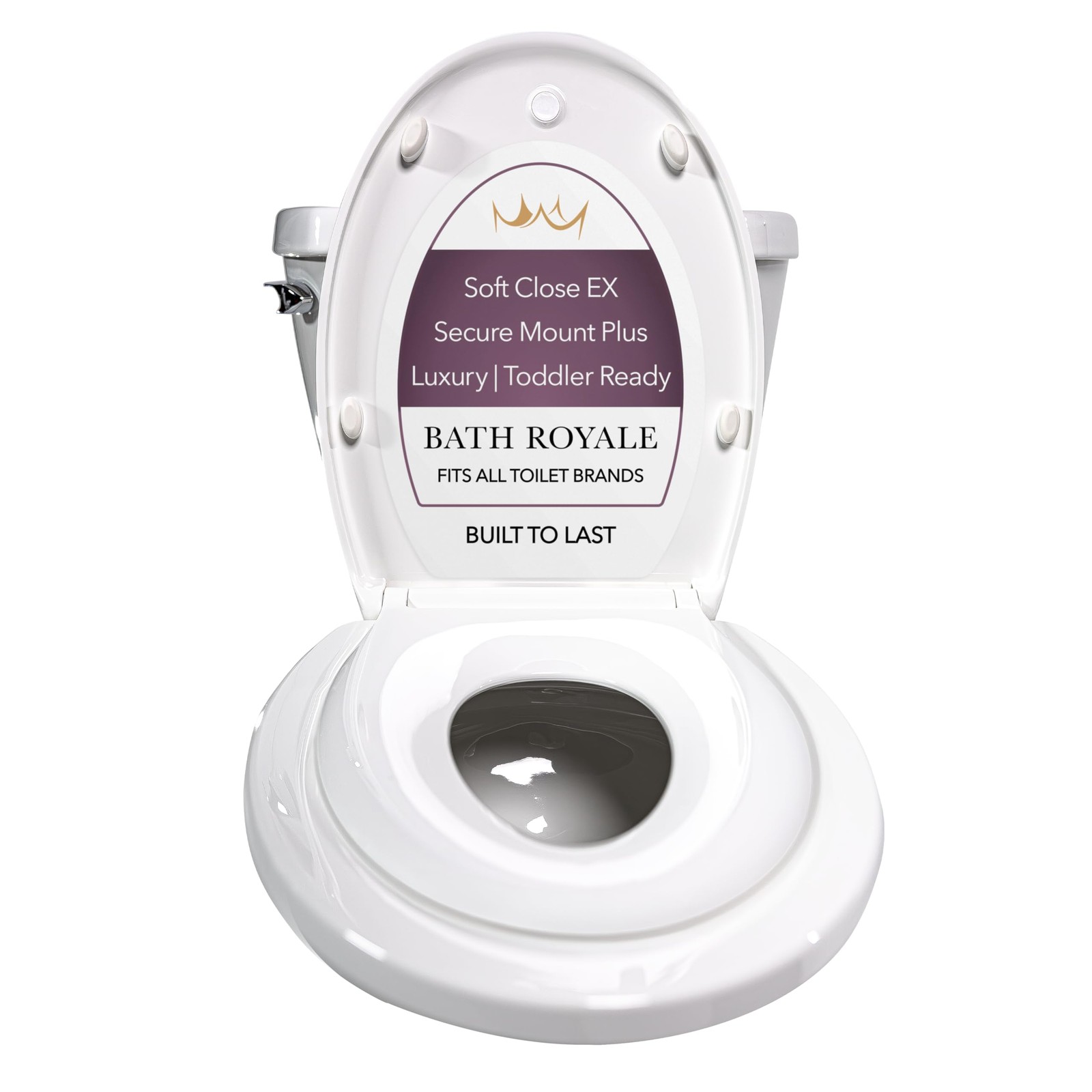 Potty Training Seat - Soft Close, Kingsport BR721-00, Elongated White, Adult ...