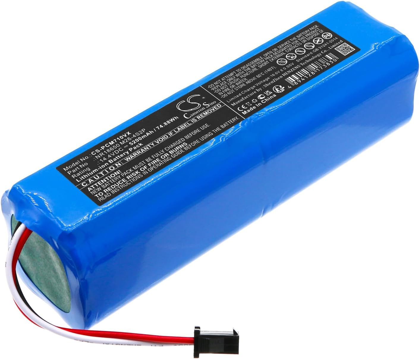 Replacement for La'Resar L6 Pro Battery 5200Mah/14.4V