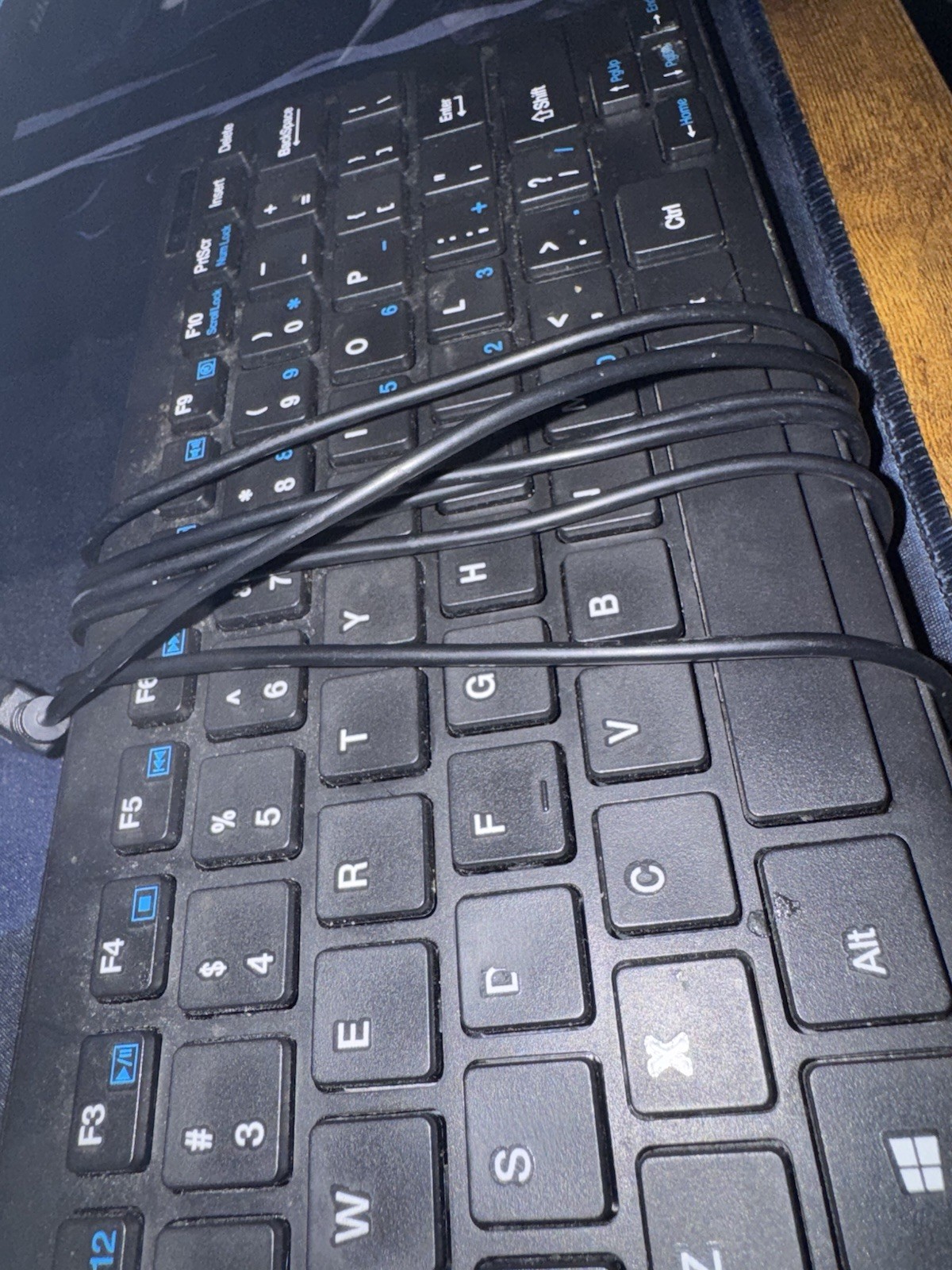 USB Mini Wired Compact Thin Black Keyboard for Desktop Laptop PC NIB