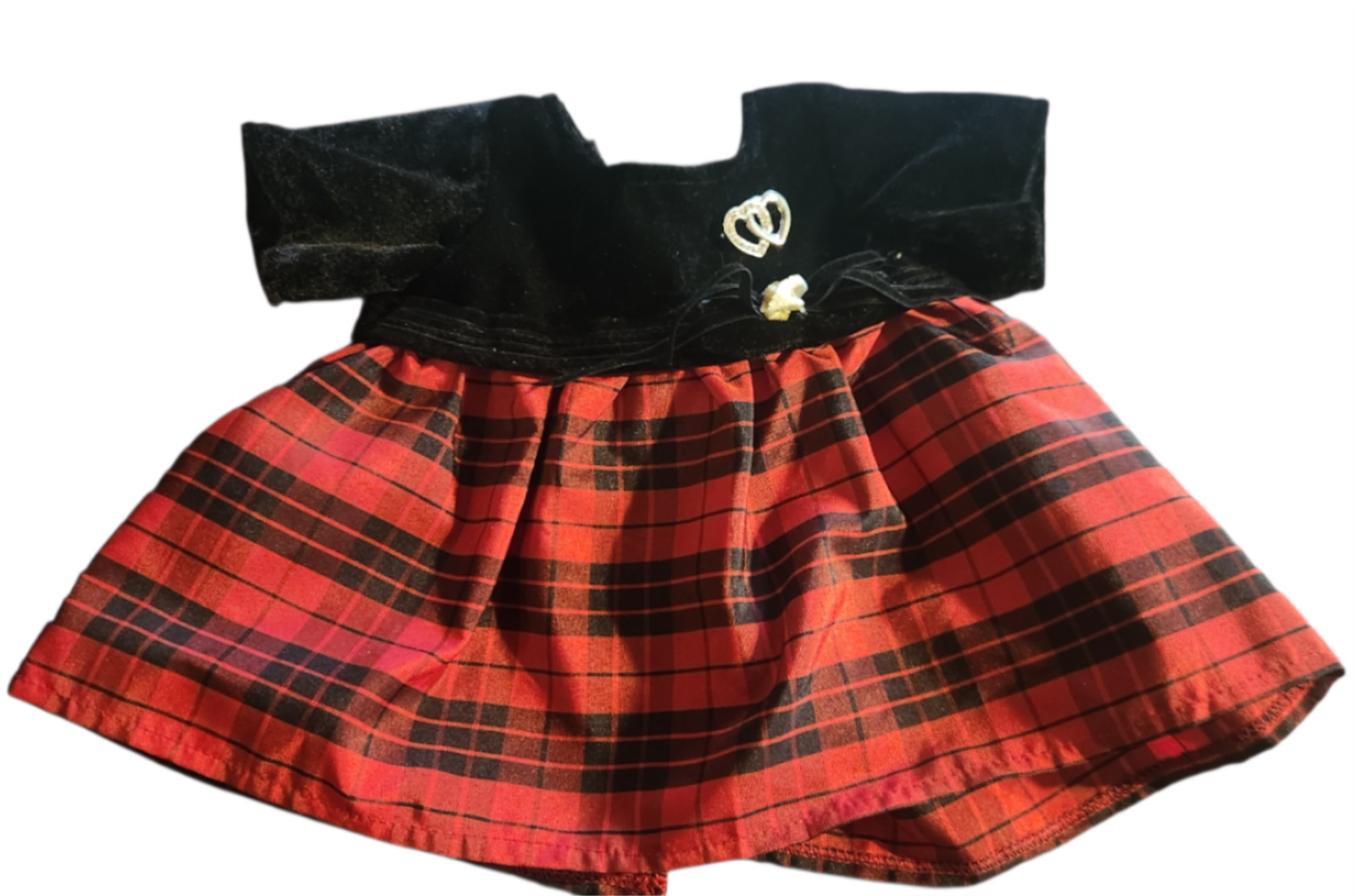 Build A Bear Red Plaid Dress