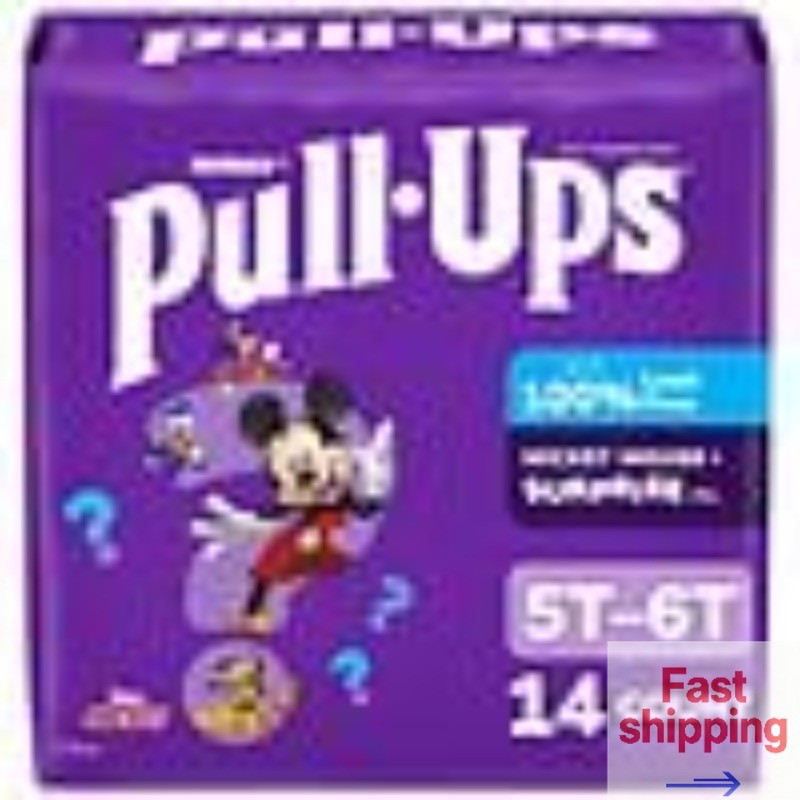 Huggies Pull-Ups Boys' Potty Training Pants 5T-6T (46-60 lbs), 14.0 ea