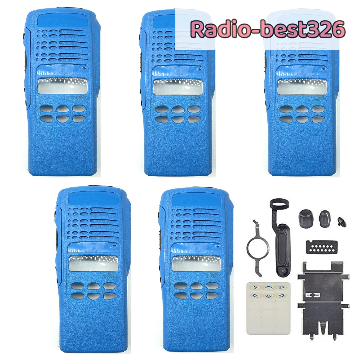 Lot5 Limited-keypad Replacement Housing Cover Case For GP338 HT1250 Radio Blue