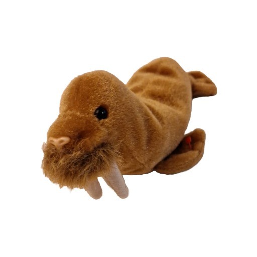 1999 TY Beanie Babies PAUL The Brown WALRUS  Stuffed Plush Retired 8" 2265B17