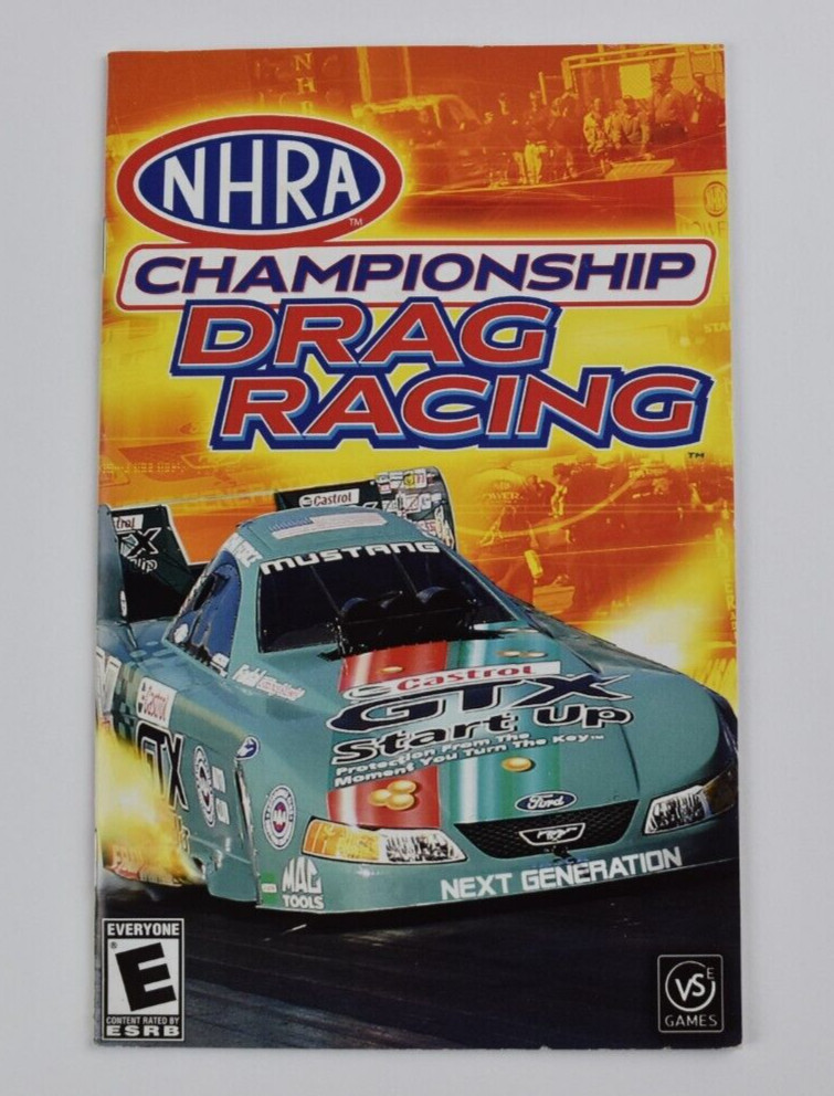 NHRA Championship Drag Racing PS2 PlayStation 2 Authentic Manual Only