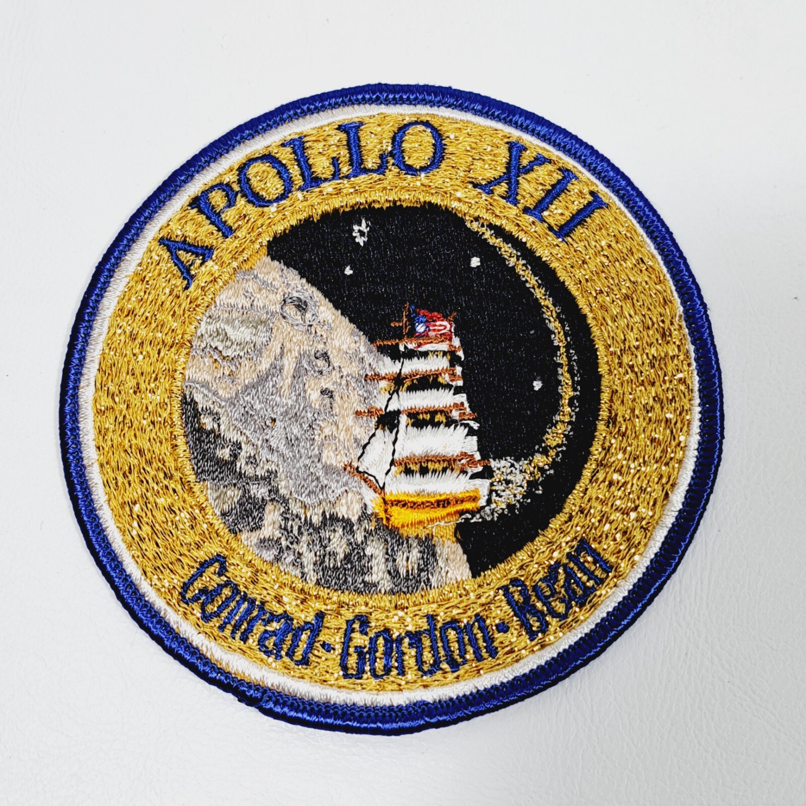 NASA Apollo 12 XII Spacecraft Yankee Clipper Command Conrad-Gordon-Bean Patch