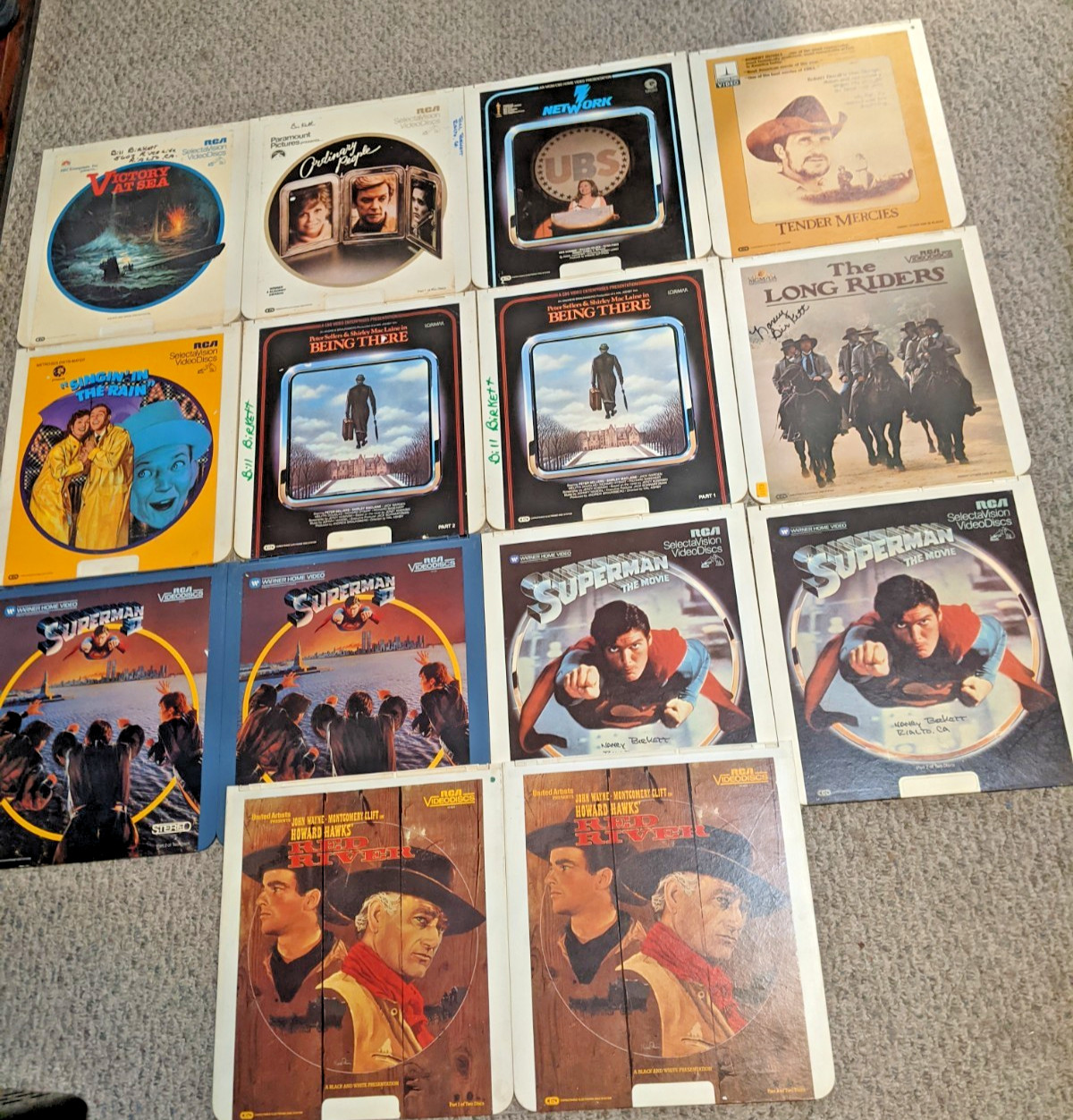 VINTAGE LASER VIDEO DISC LOT OF 14