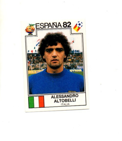 Panini Sonrics world cup story 1990 football sticker No 143 Alessandro Altobelli