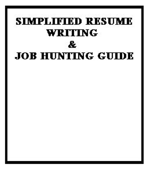 Job Hunting? Unemployed? Need A Resume? This Guide Quickly Gives You Better Help
