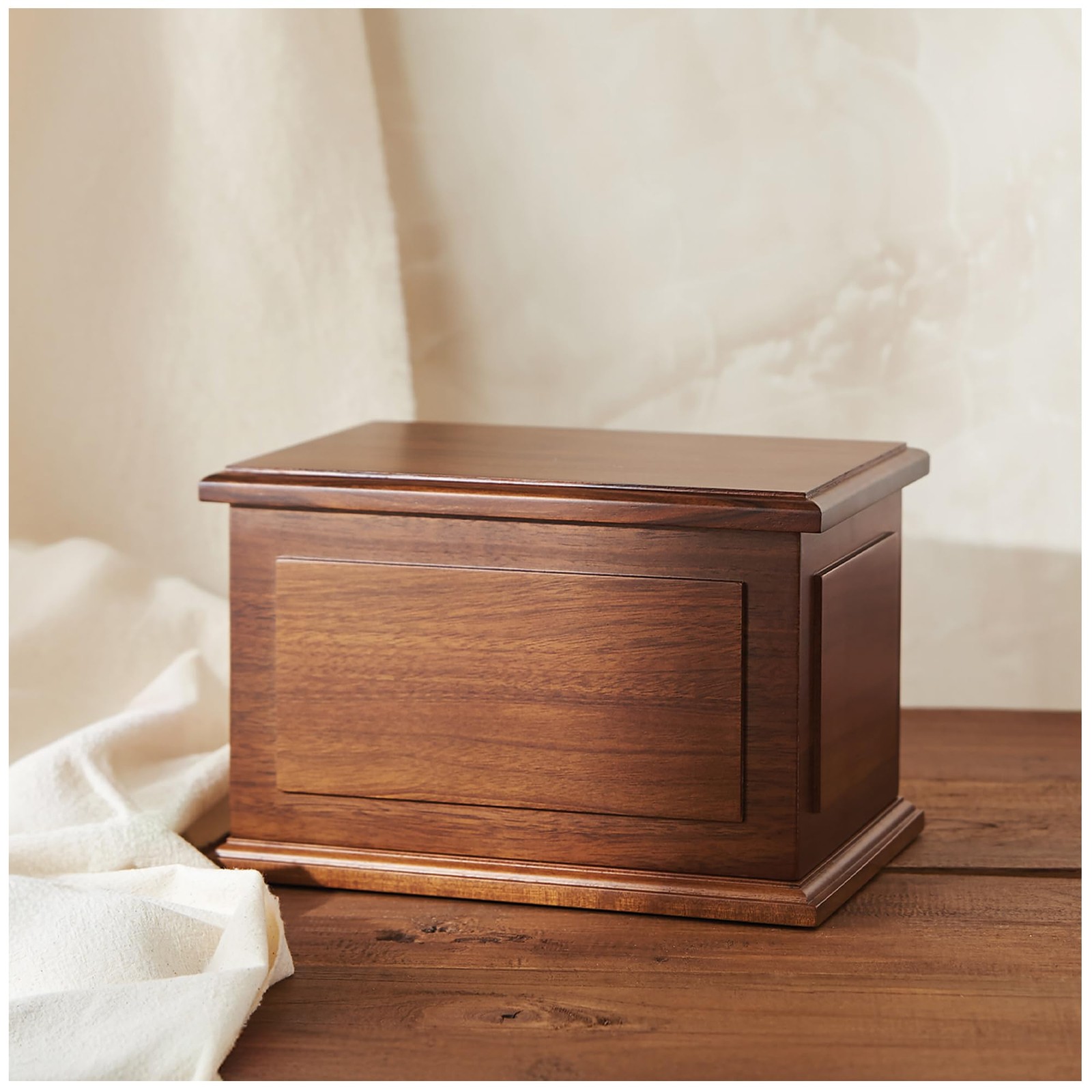Walnut Wooden Urn for Adult Human Cremation Ashes Handcrafted Decorative Urns...