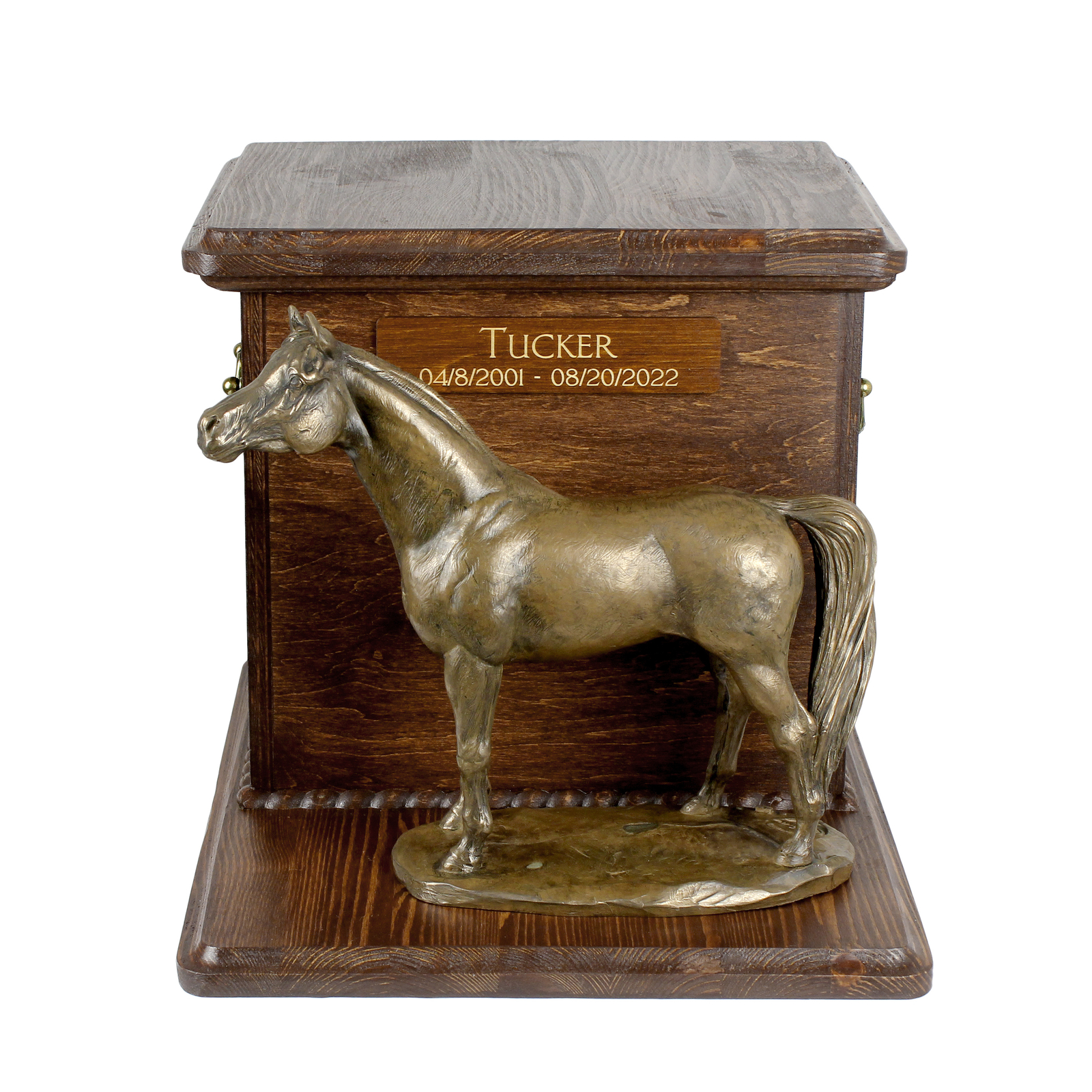 Australian Breeding Horse Large Urn With A Statuette Of A Horse Art-Dog