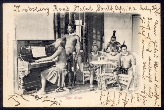 NATAL 1904 NATIVES PPC TO GERMANY