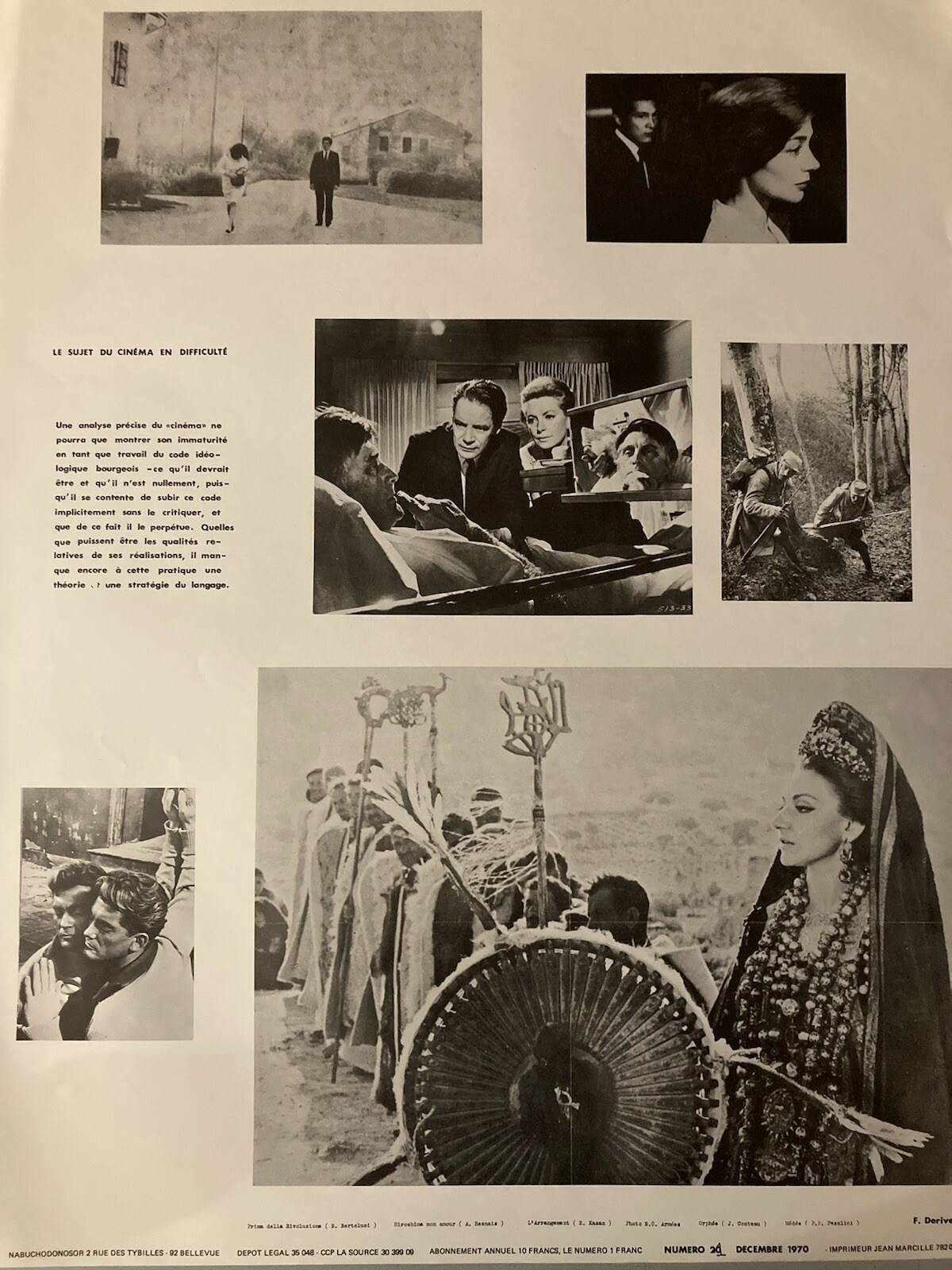 Large Review Poster Nabuchodonosor 1970 N21 Cinema Art Edition Vintage Print