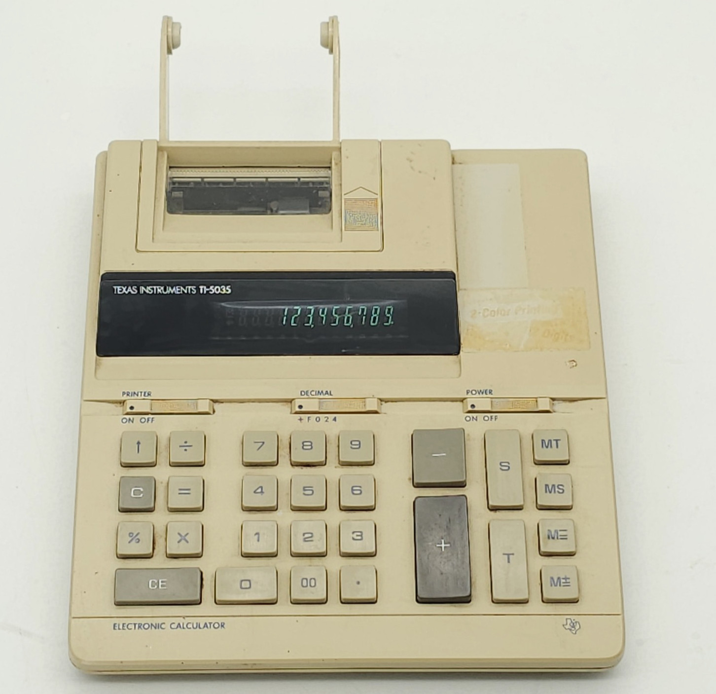 Texas Instruments TI-5035 Printing Desktop Electronic Calculator  - FOR PARTS