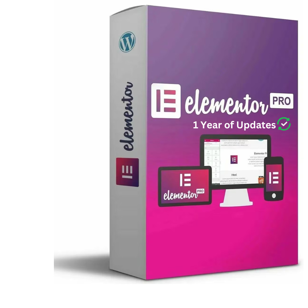 Elementor PRO – The Website Builder – WordPress Plugin | 1 Year of Updates| GPL
