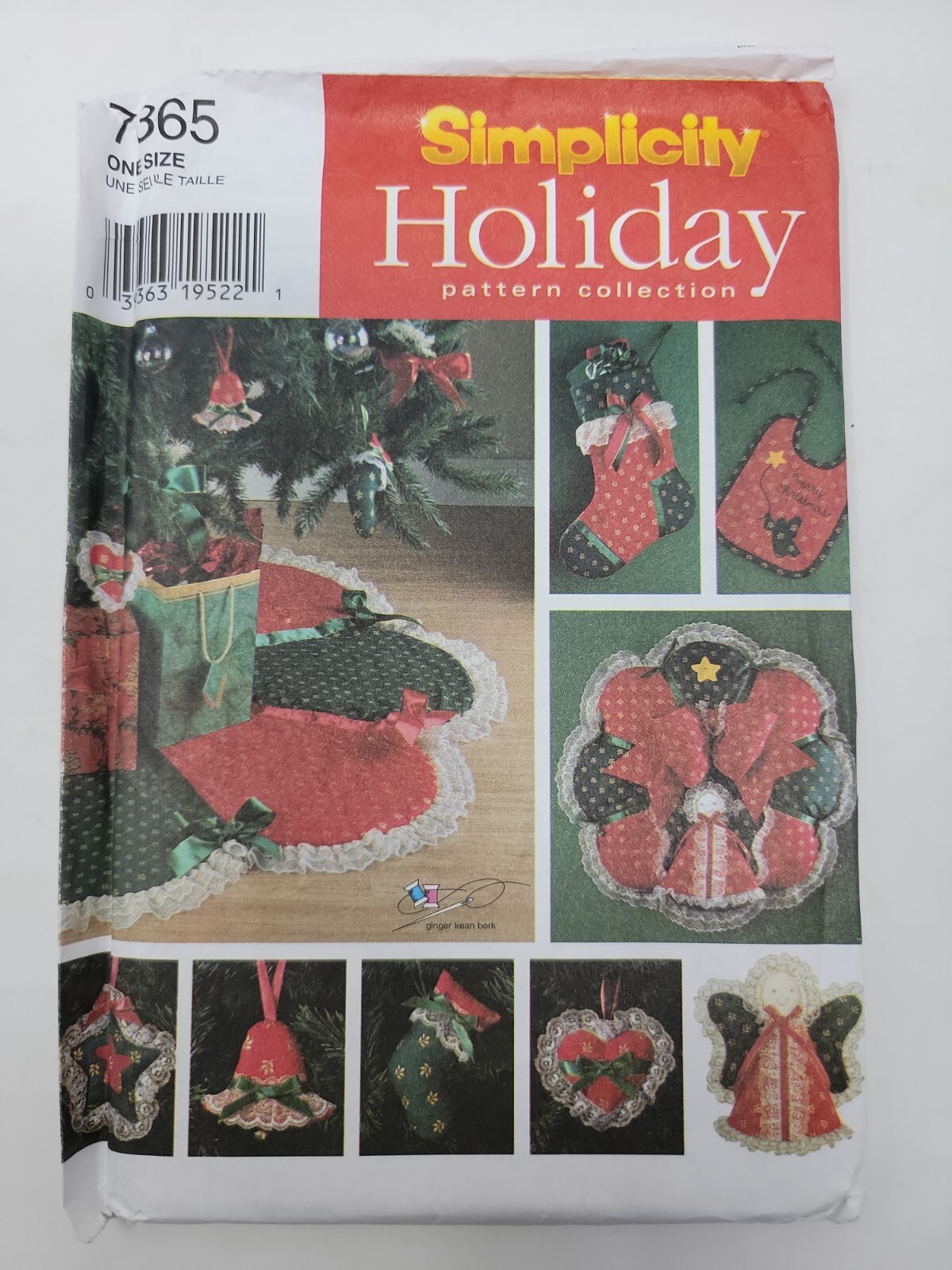 Simplicity 7365 Holiday Christmas Home decor Sewing Pattern