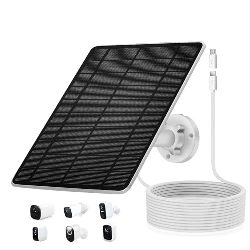 5W Solar Panel for Camera Type C and USB Port，Compatible with one type c