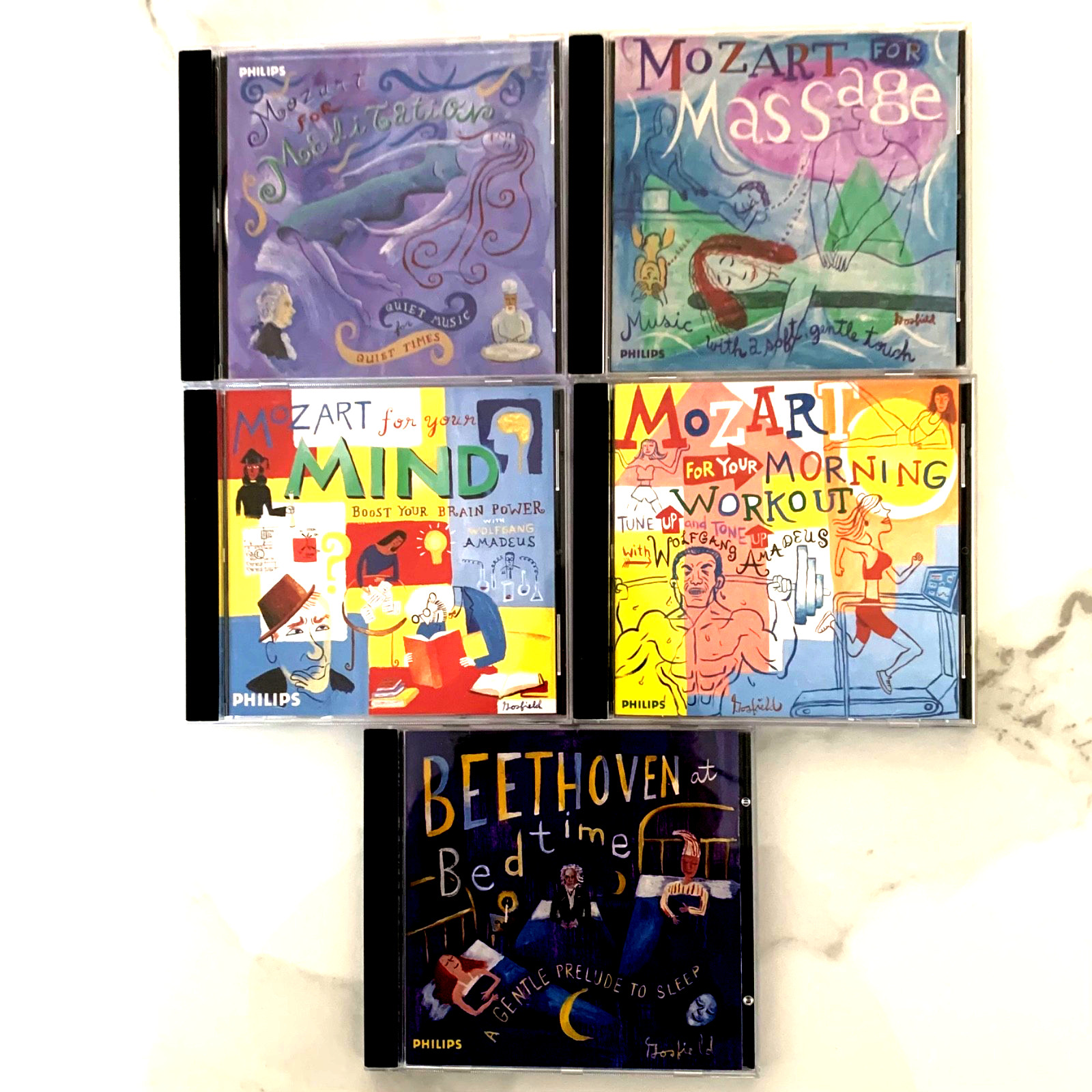 5 CD Lot Various - Beethoven Mozart Set Your Life To Music Classical (See Desc)