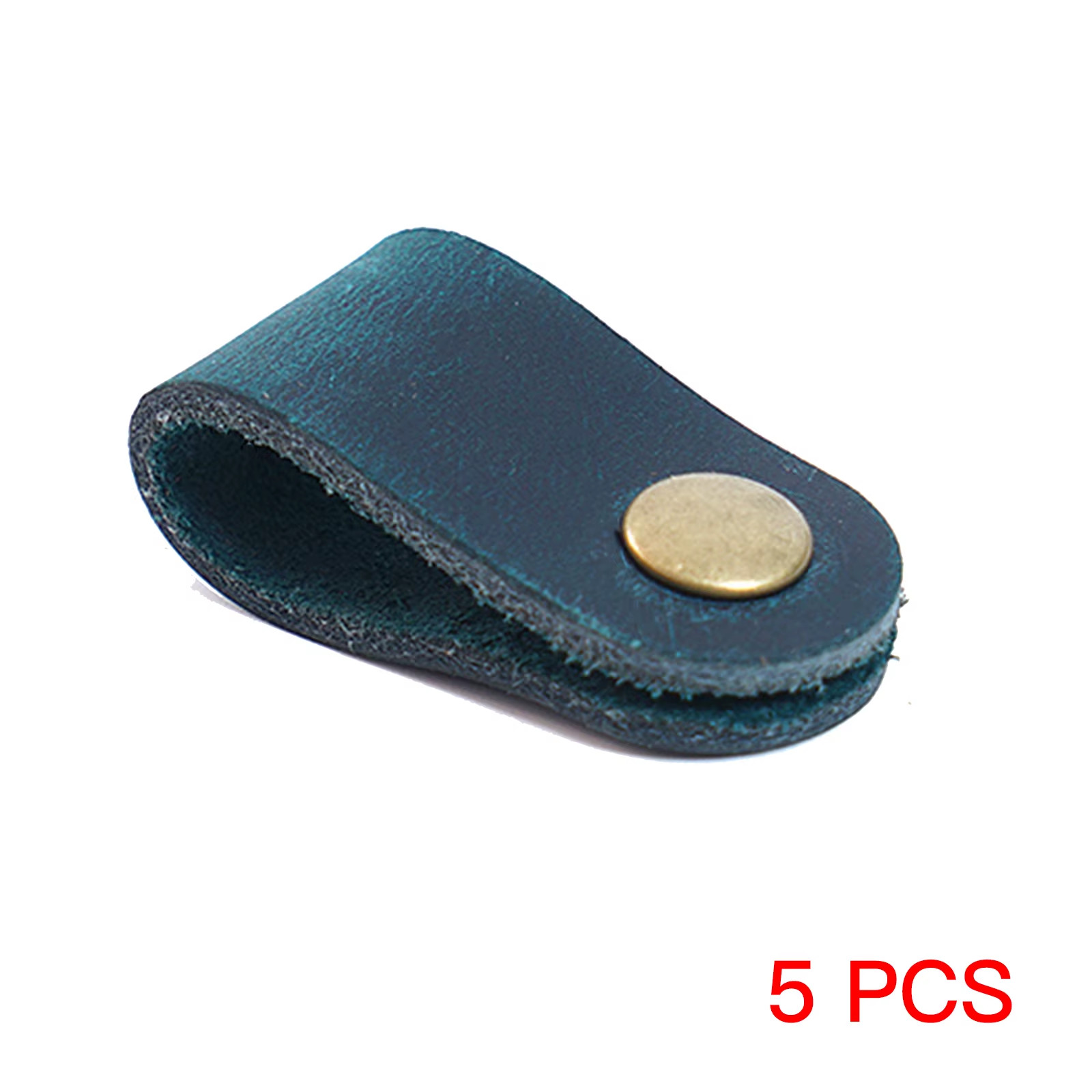 5 PCS Cord Organizer Leather Cable Organizer Portable Earphone Cord Holder Winde