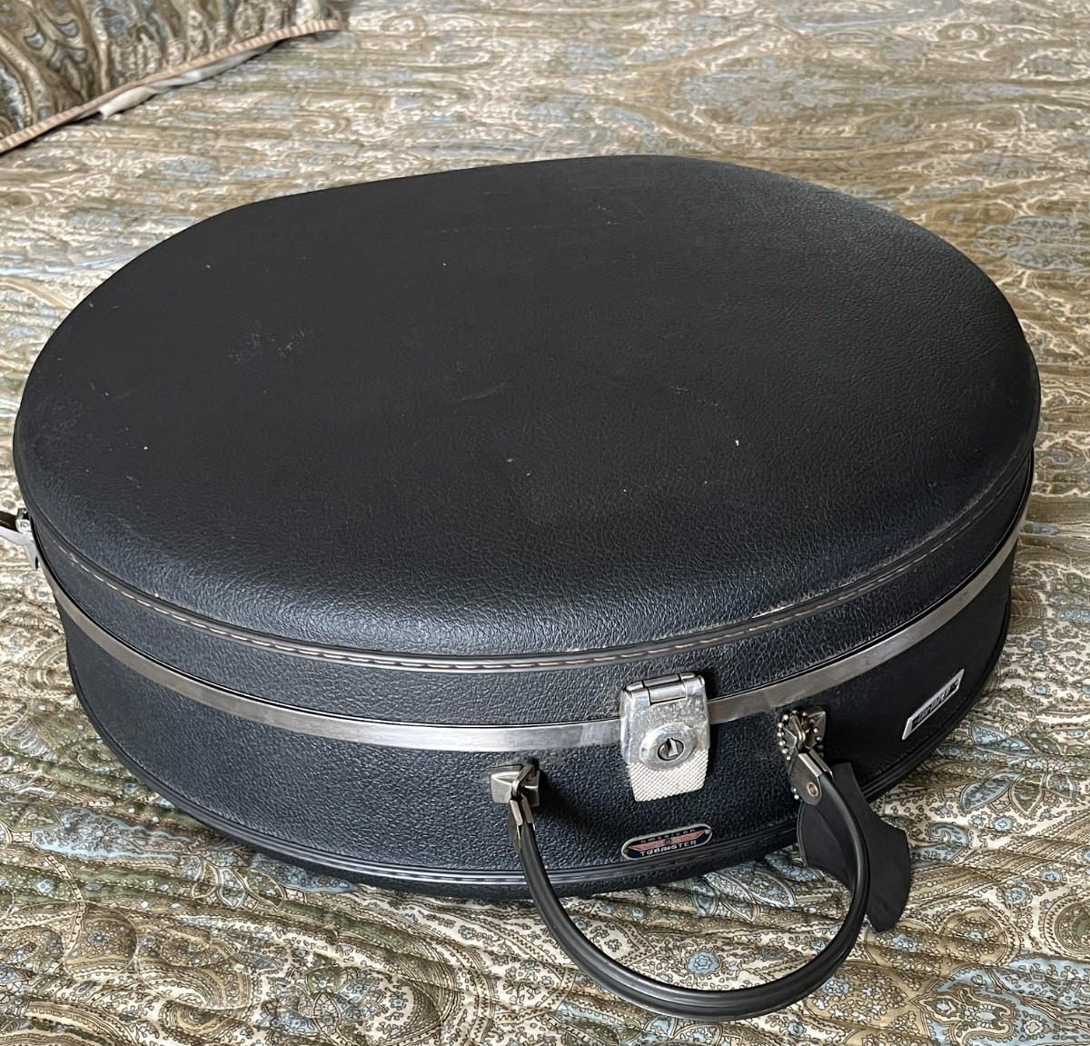 19" American Tourister Tri-Taper Round Suitcase Vintage Gray Carry-On Luggage