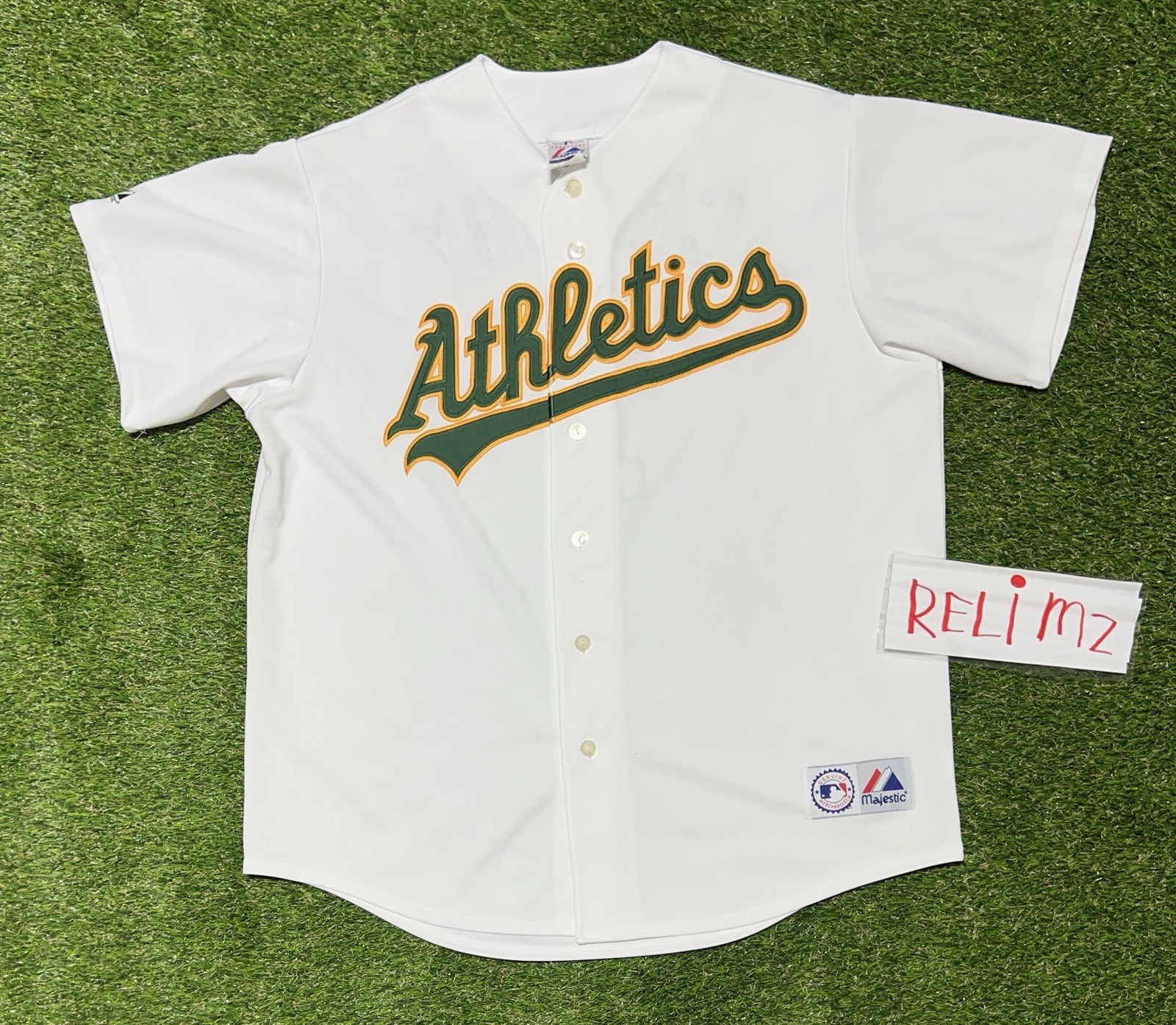 Vintage Y2K Oakland Athletics Bobby Crosby Majestic mlb Jersey sz Xl 523