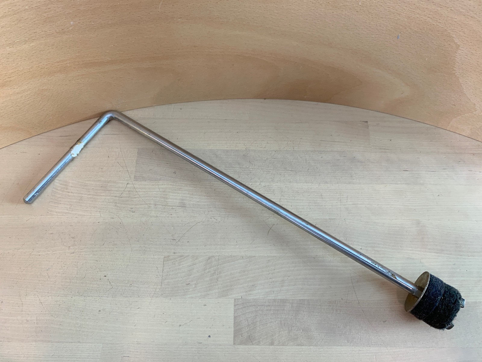 ROGERS 60s Vtg Fixed CYMBAL L-ARM Mount Holder 15-Inch Swivomatic Cleveland Ohio