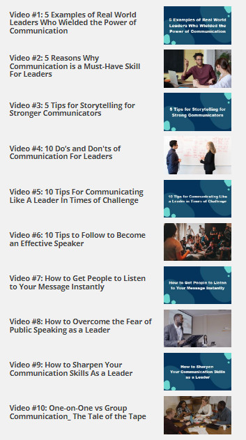 Speak Like a Leader Video Upgrade Package For Your Career or Business Paths (CD)
