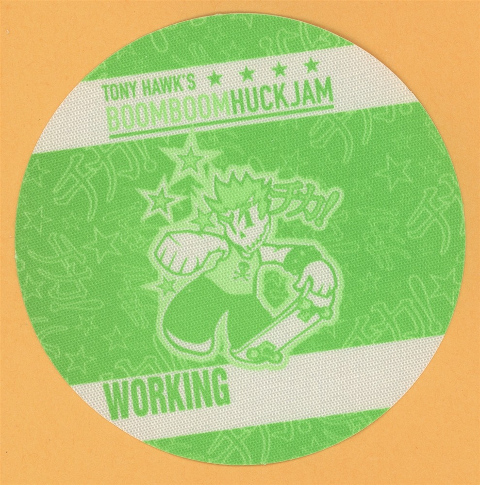 Tony Hawk 2002 Boom Boom Huck Jam Working Backstage Pass 