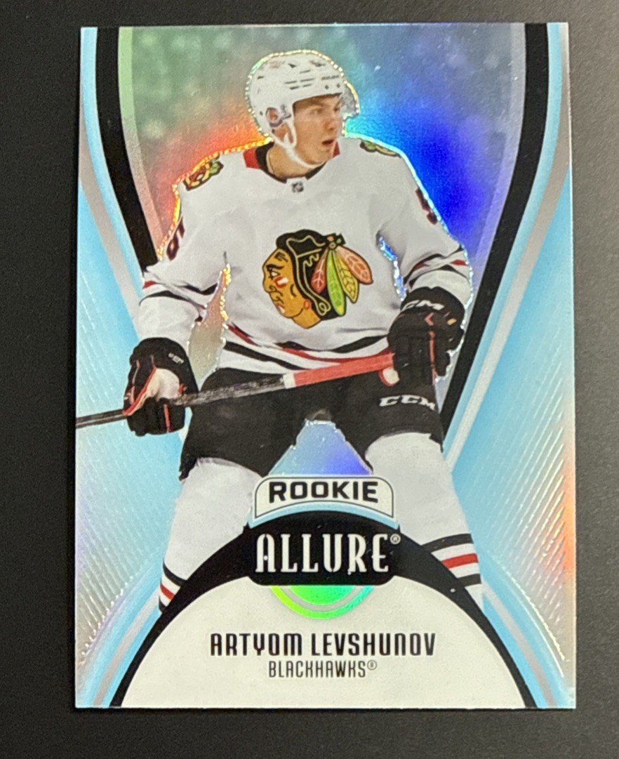 Artyom Levshunov 2025-26 ROOKIE Allure Card #140 Blue Base Chicago Blackhawks