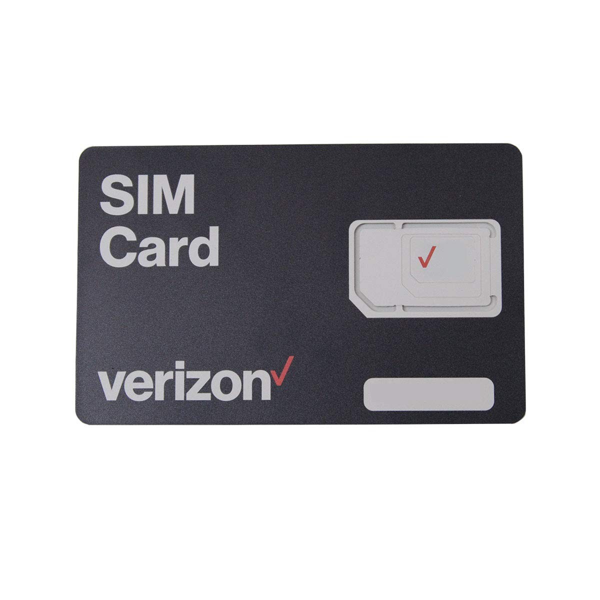 Verizon Wireless 4G LTE SIM Card - All 3 Sizes (3-in-1), BlacK