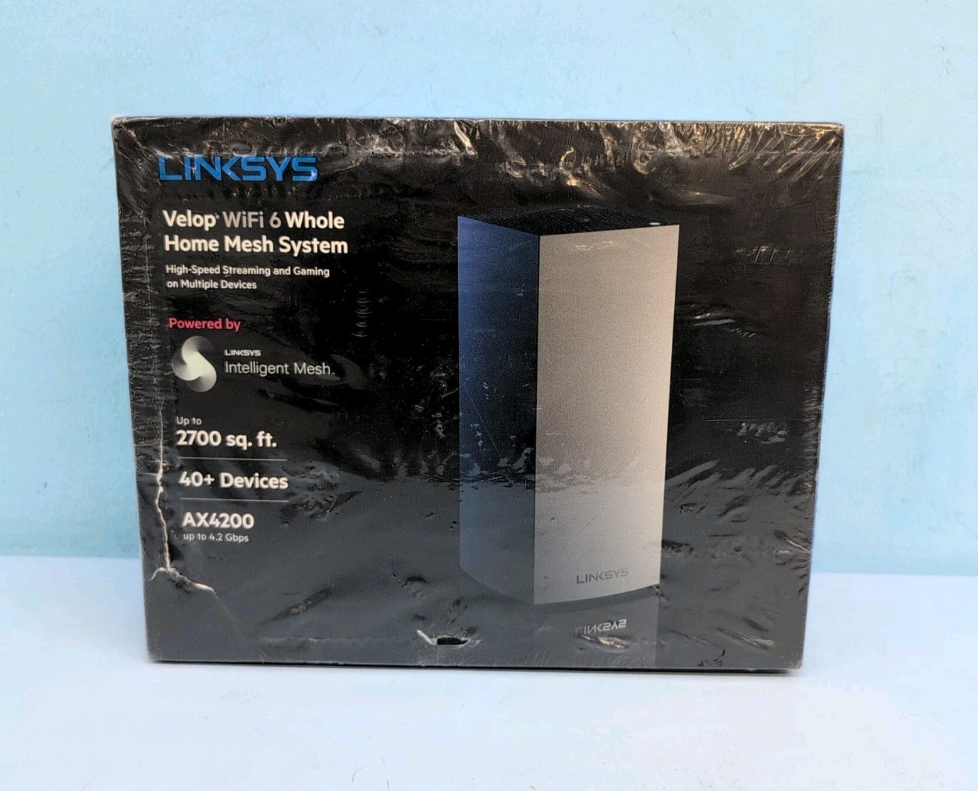Linksys Velop AX4200 Tri-Band WiFi 6 Mesh Router upto 2,700 Sq Ft White MX4200