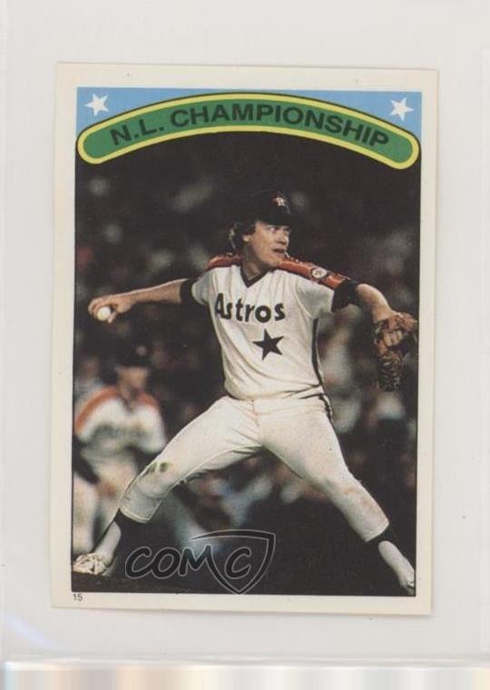 1987 Topps Album Stickers Mike Scott #15 0f3j