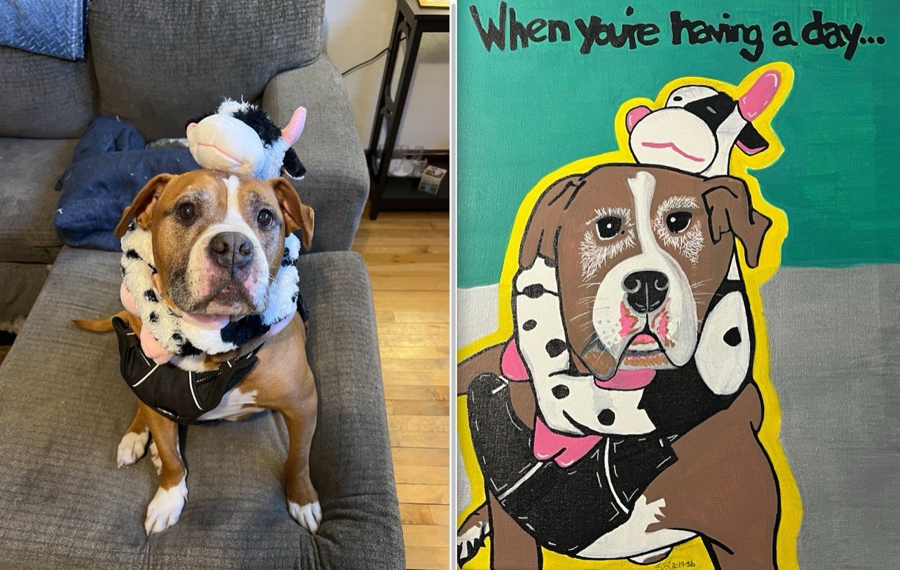 Pet Portrait, Dog Portrait, Cartoon Dog Portrait, Dog Memorial, Pet Loss