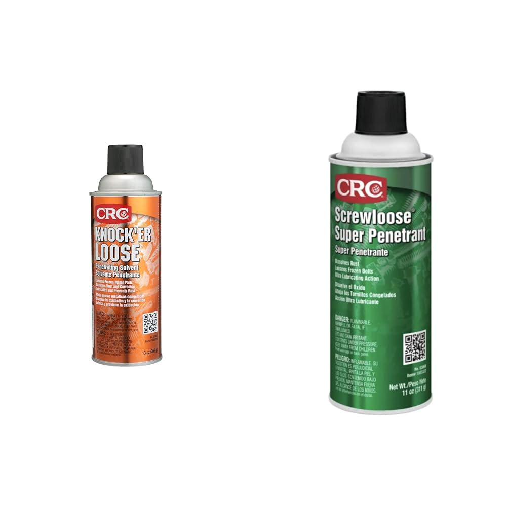 Knock’Er Loose Penetrating Solvent and  Screwloose Super Penetrant Corrosion Rem