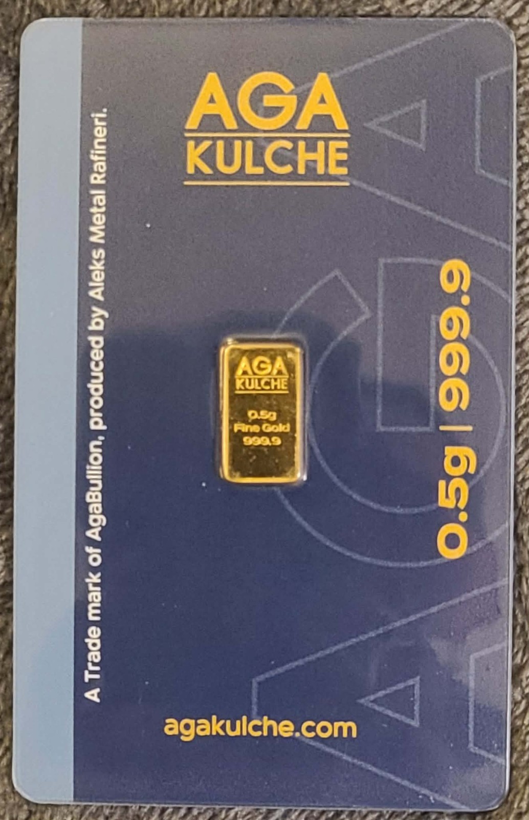 AGA Kulche 1/2g Gold In Assay