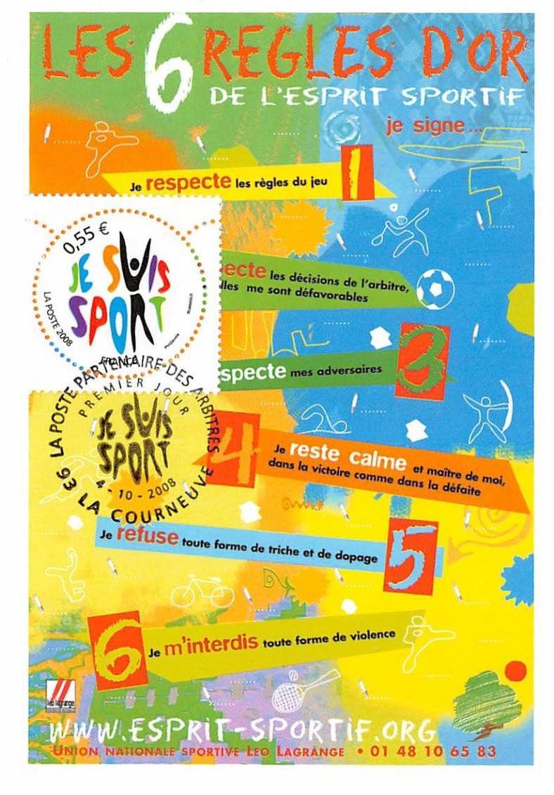 Maximum Card - FRANCE - COR13561 - 04/10/2008 - The 6 Golden Rules of the Mind