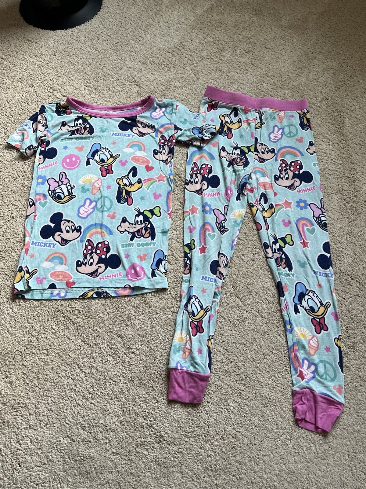 Disney Little Sleepies Minnie & Friends Short Sleeve & Pants Pajama Set 4T