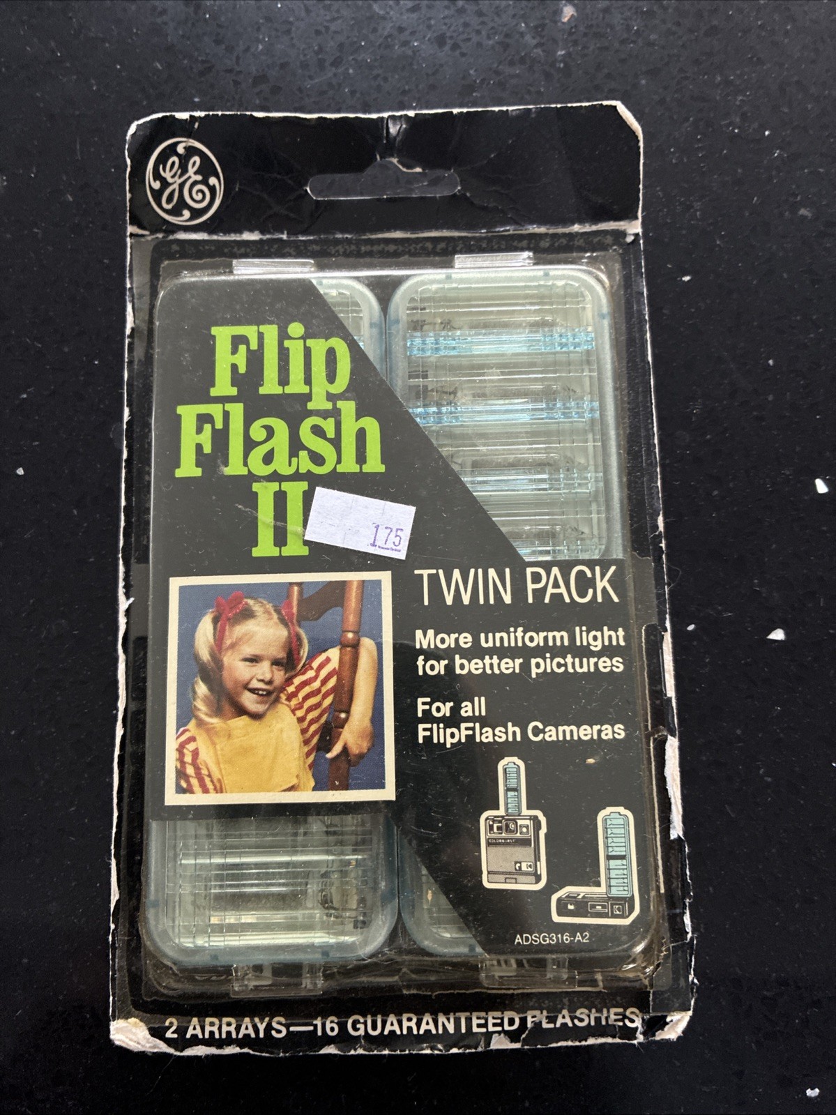 GE Flip Flash II Twin Pack 2 Arrays-16 Flashes For All FlipFlash Cameras NEW