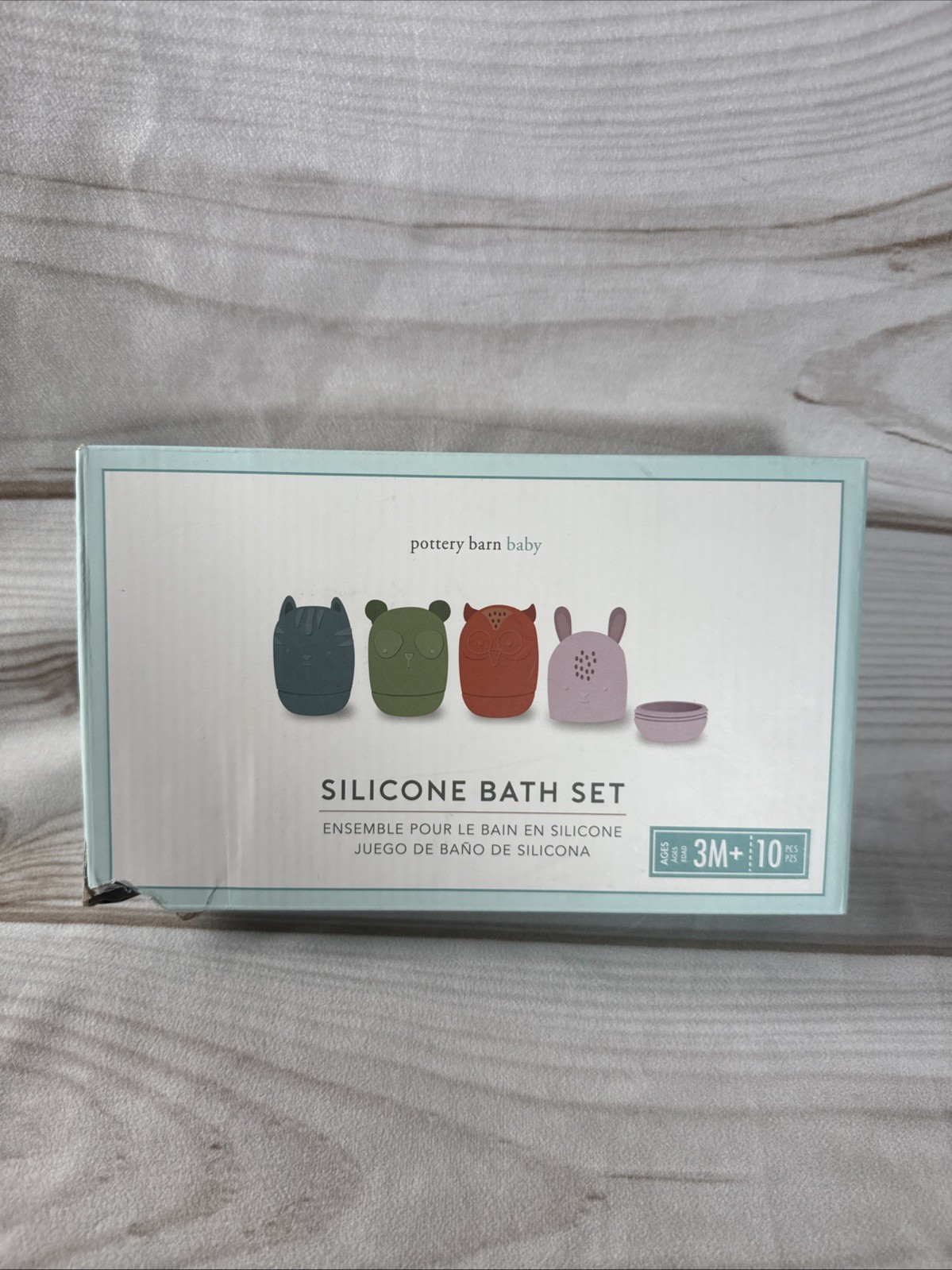 Pottery Barn Baby Silicone Bath Set Floating Squirt Silicone Toys