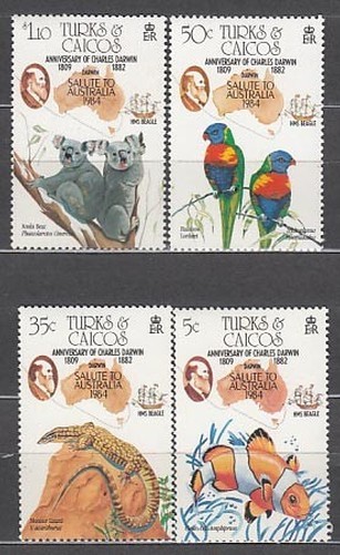 Turks and Caicos - Mail Yvert 701/4 ** Mnh Fauna